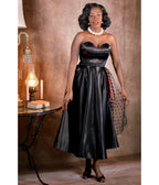 Weasel Wear Black & Red Plaid Expelled Bustle Swing Dress