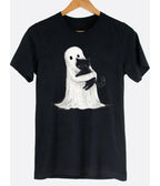 Ghost & Black Cat Unisex Graphic Tee