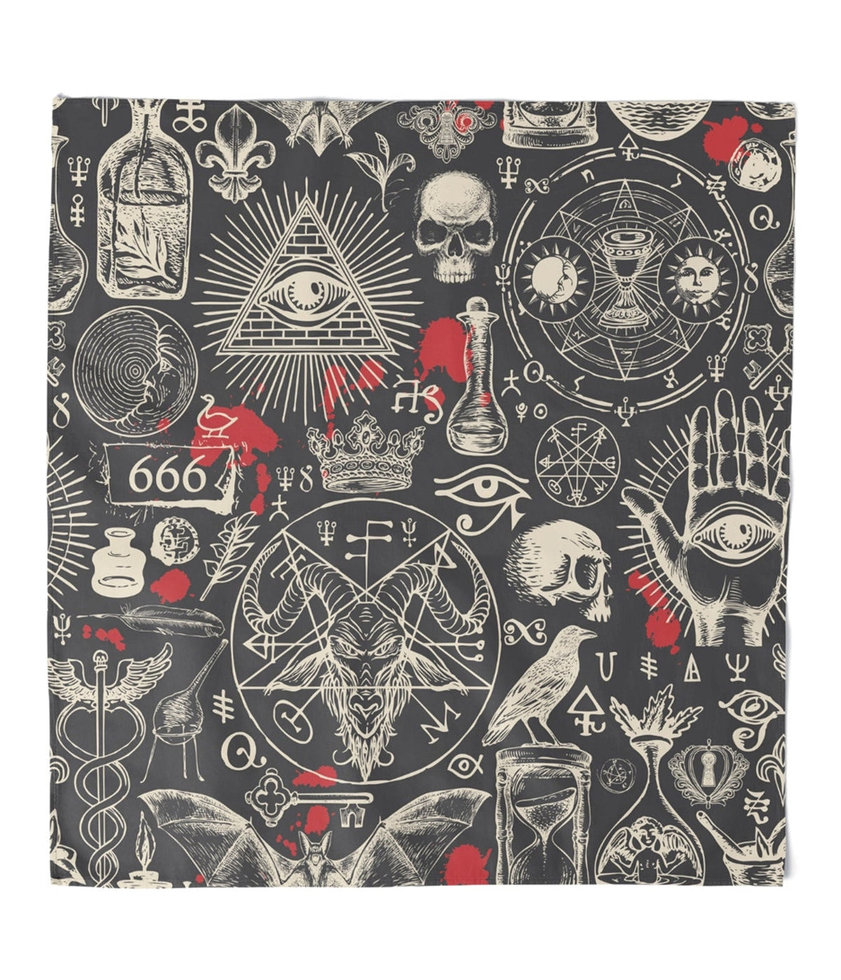 Black Occult Calling Hair Scarf