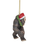 Bigfoot With Candy Cane Ornament