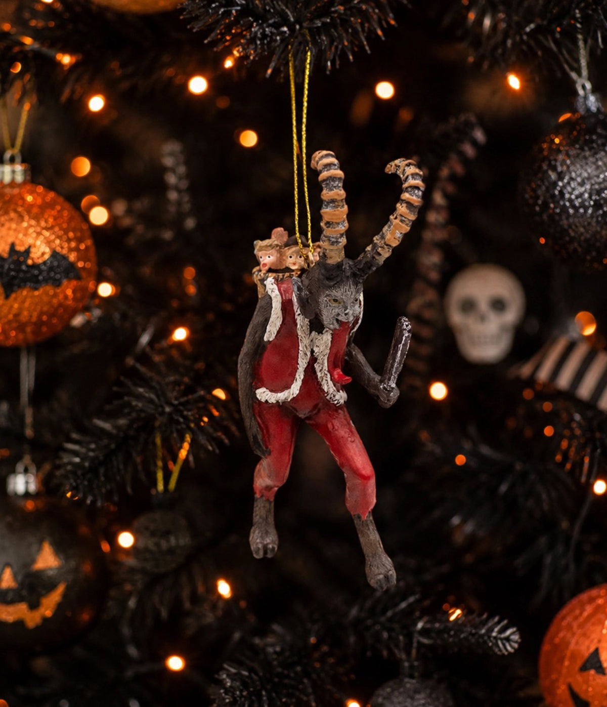 Krampus With Children Ornament