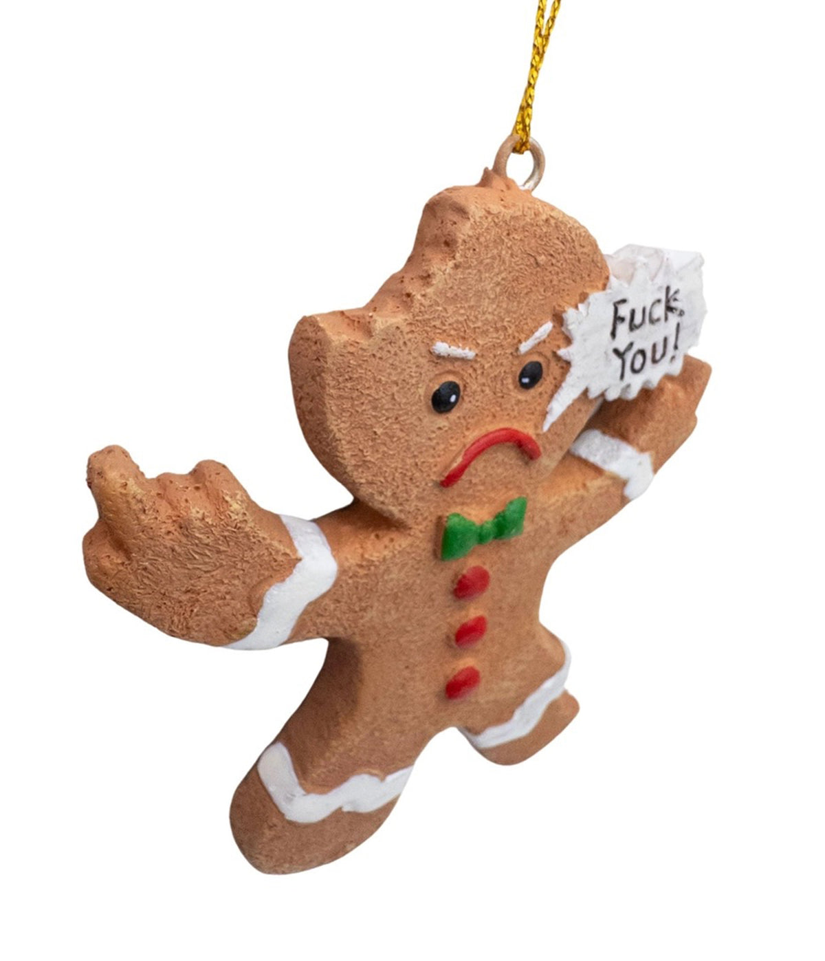 Angry Gingerbread Man Ornament