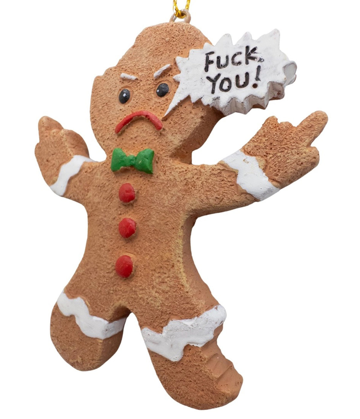 Angry Gingerbread Man Ornament