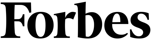 Forbes logo in beige color