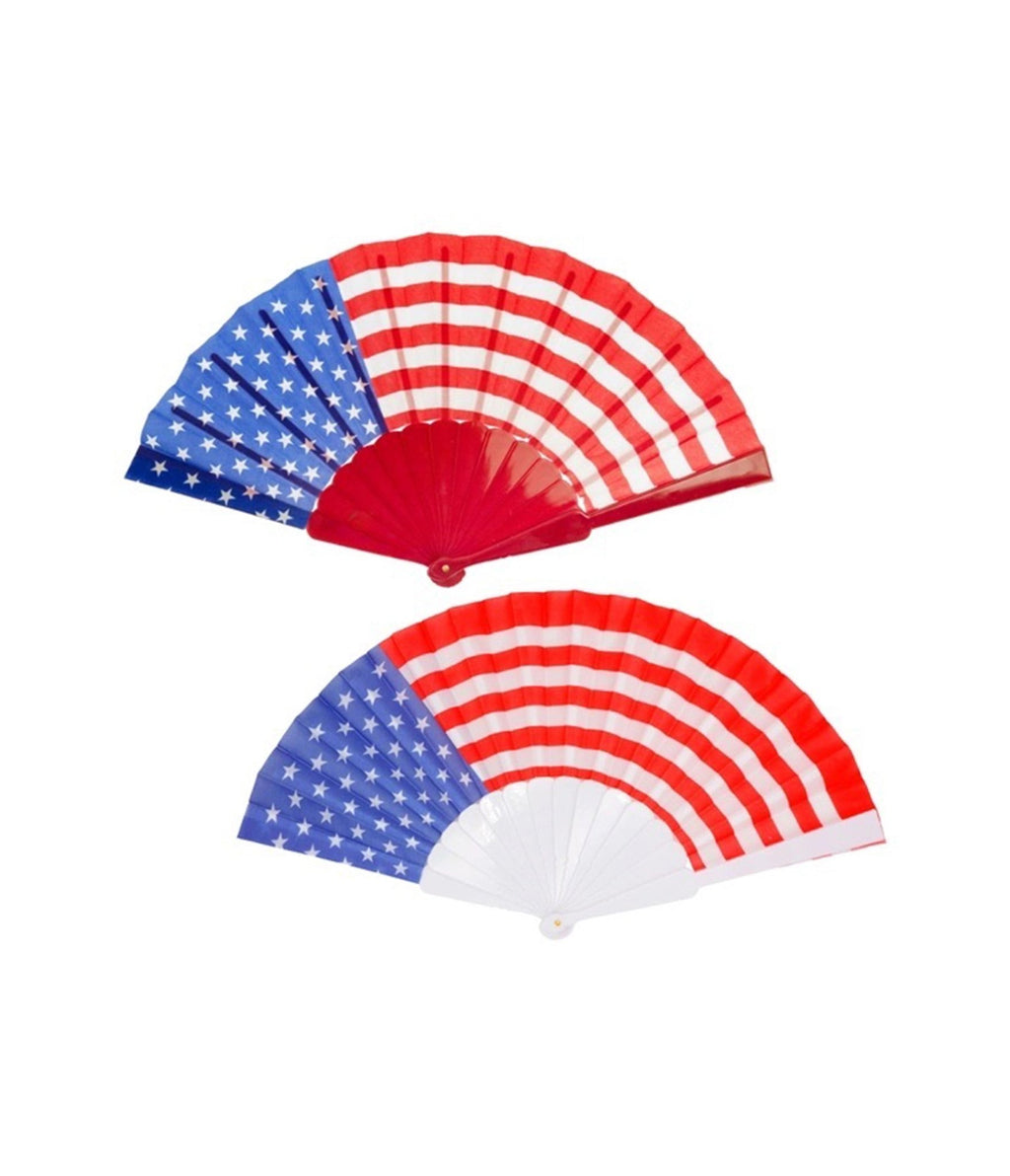 American Flag Hand Fan - Unique Vintage - Womens, ACCESSORIES, GIFTS/HOME