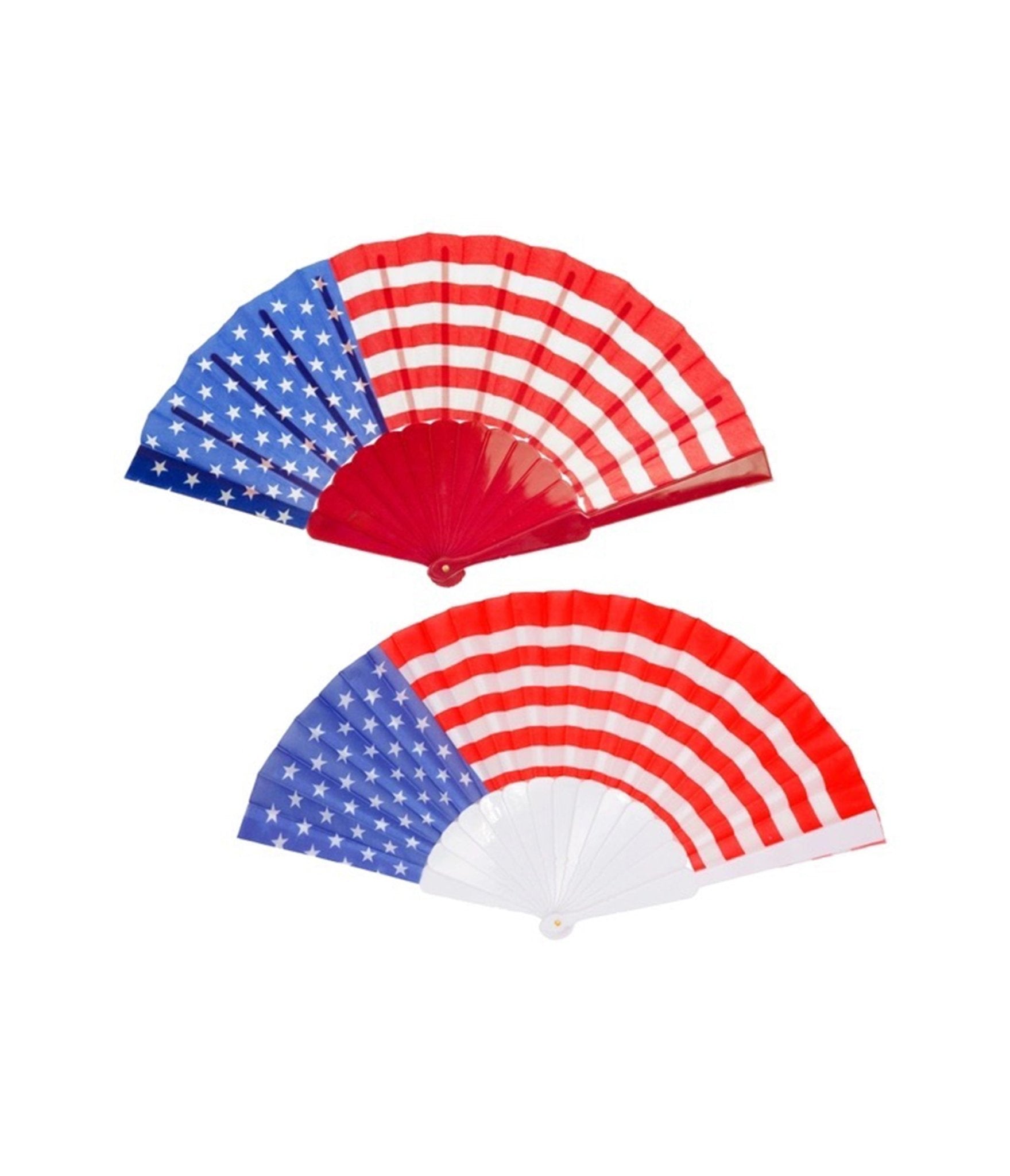 American Flag Hand Fan - Unique Vintage - Womens, ACCESSORIES, GIFTS/HOME