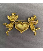 Angel Heart Brooch - Unique Vintage - Womens, ACCESSORIES, JEWELRY