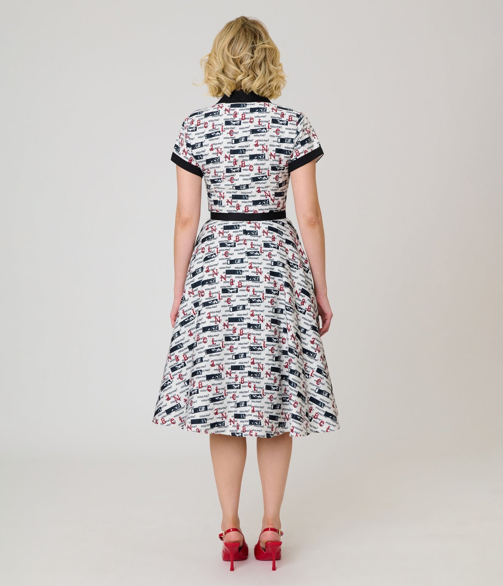 Annabelle x Unique Vintage Ivory Miss Me Alexis Swing Dress - Unique Vintage - Womens, DRESSES, SWING
