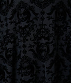 Annabelle x Unique Vintage Plus Size 1970s Black Flocked Leota Swing Dress - Unique Vintage - Womens, DRESSES, SWING