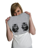 Ask Me About My Kitties Flip Fitted Graphic Tee - Unique Vintage - Womens, GRAPHIC TEES, TEES