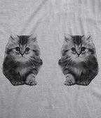 Ask Me About My Kitties Flip Fitted Graphic Tee - Unique Vintage - Womens, GRAPHIC TEES, TEES