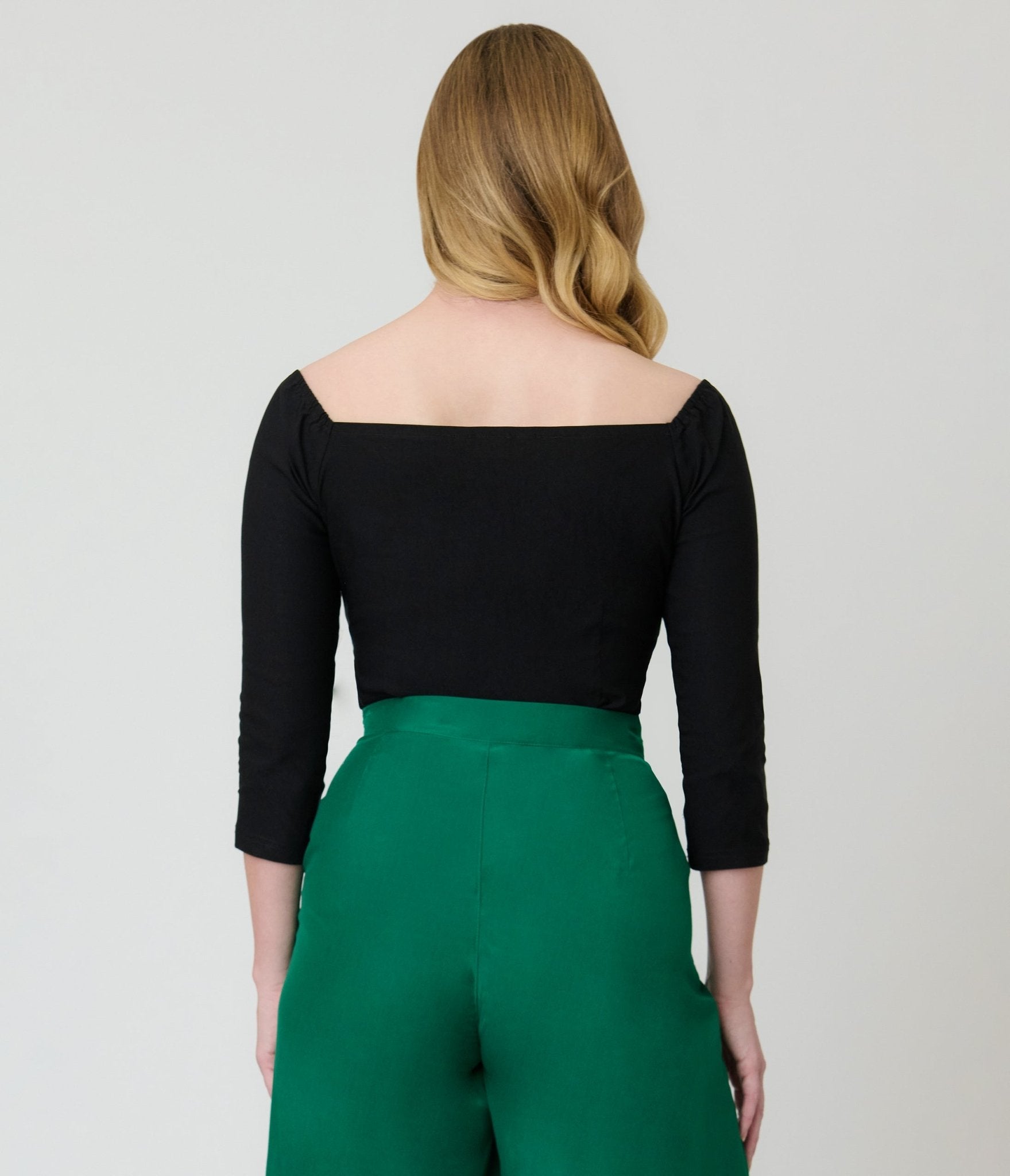 Banned Black Off The Shoulder Dixie Top - Unique Vintage - Womens, TOPS, SHIRTS