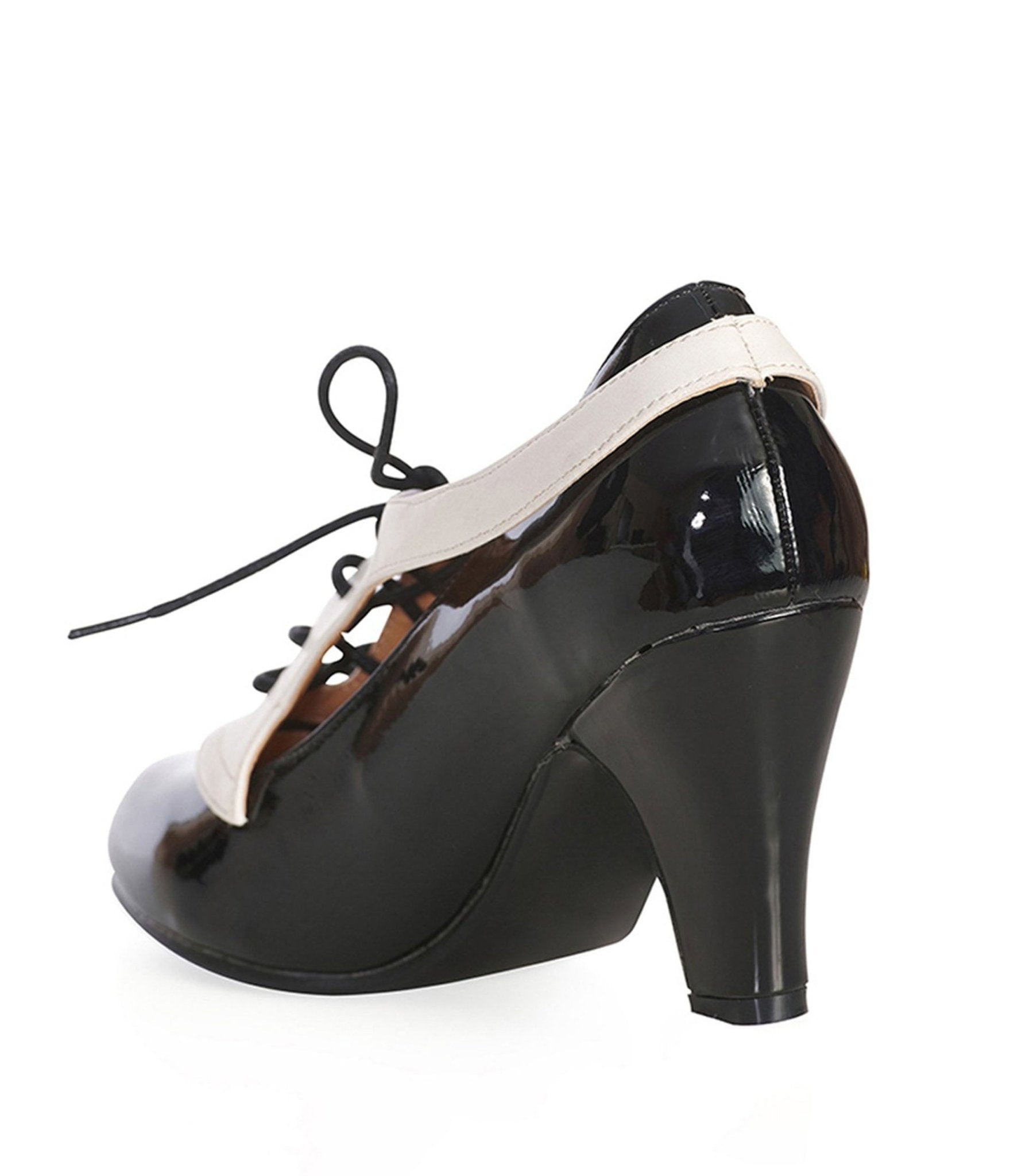 Banned Black & White Tuxedo Heels - Unique Vintage - Womens, SHOES, HEELS