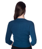 Banned Blue Cat Embroidered Cardigan - Unique Vintage - Womens, TOPS, SWEATERS