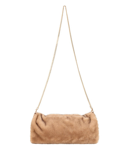 Banned Brown Faux Fur Muff Handbag - Unique Vintage - Womens, ACCESSORIES, HANDBAGS