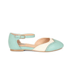 Banned Mint & White Dancemates Leatherette Flats - Unique Vintage - Womens, SHOES, FLATS