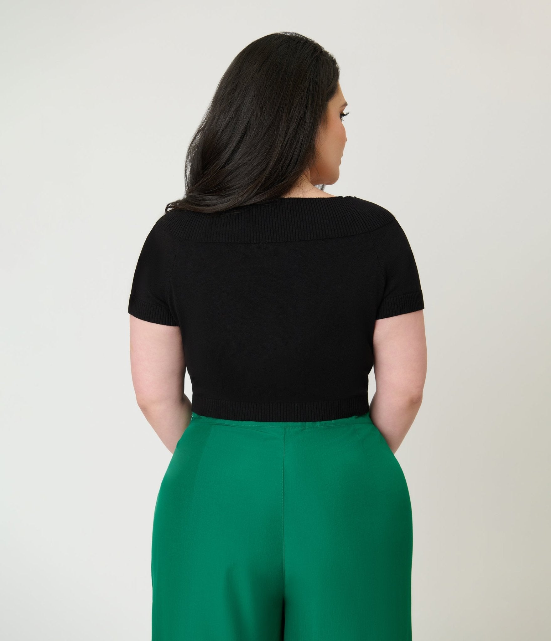 Banned Plus Size Black Off the Shoulder Lavinia Cotton Top - Unique Vintage - Womens, TOPS, SHIRTS