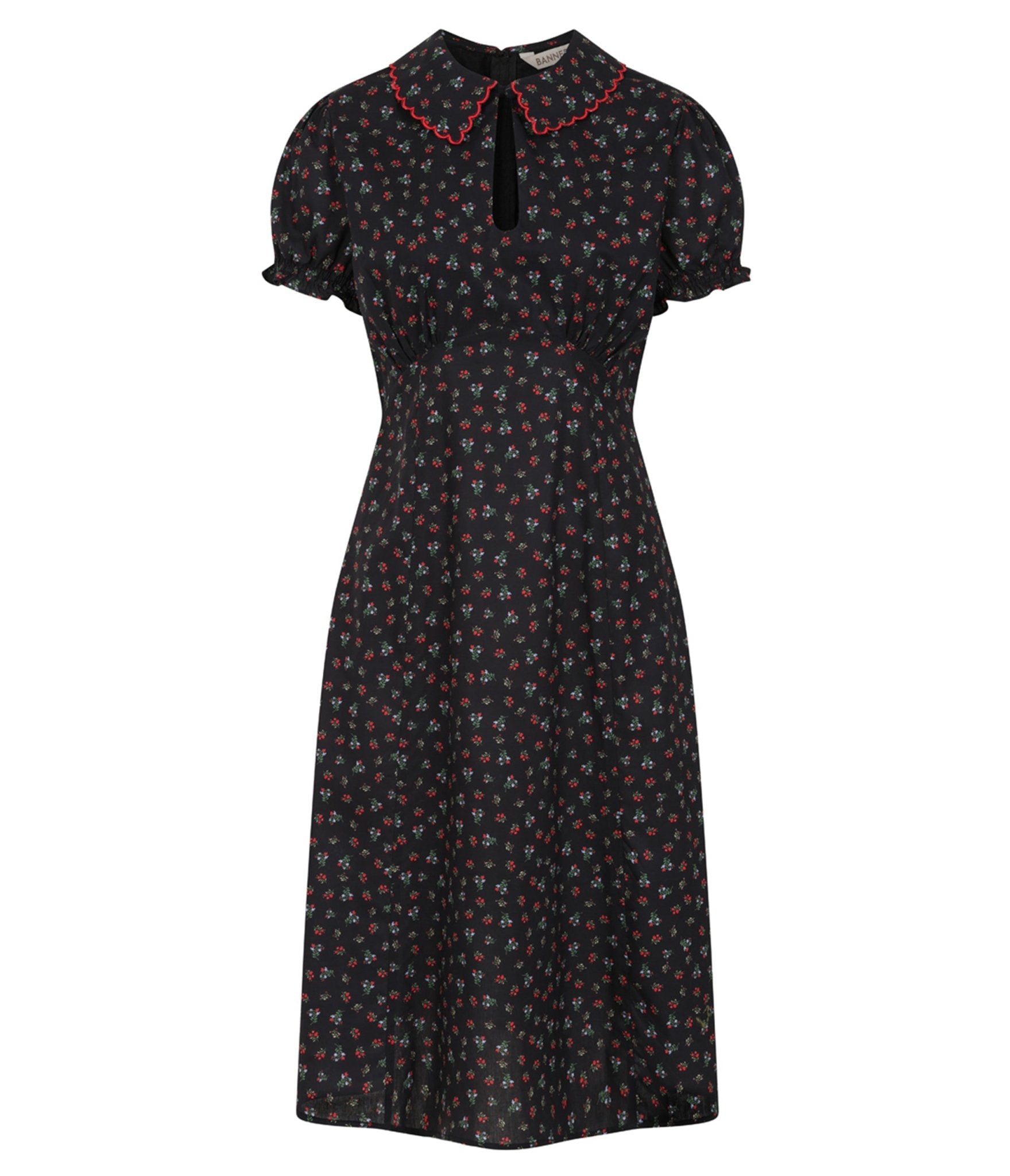 Banned Retro Black Floral June Swing Dress - Unique Vintage - Womens, DRESSES, SWING
