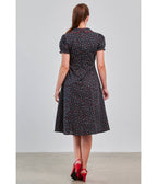 Banned Retro Black Floral June Swing Dress - Unique Vintage - Womens, DRESSES, SWING