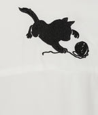 Banned White & Black Cat Sophie Blouse - Unique Vintage - Womens, TOPS, SHIRTS