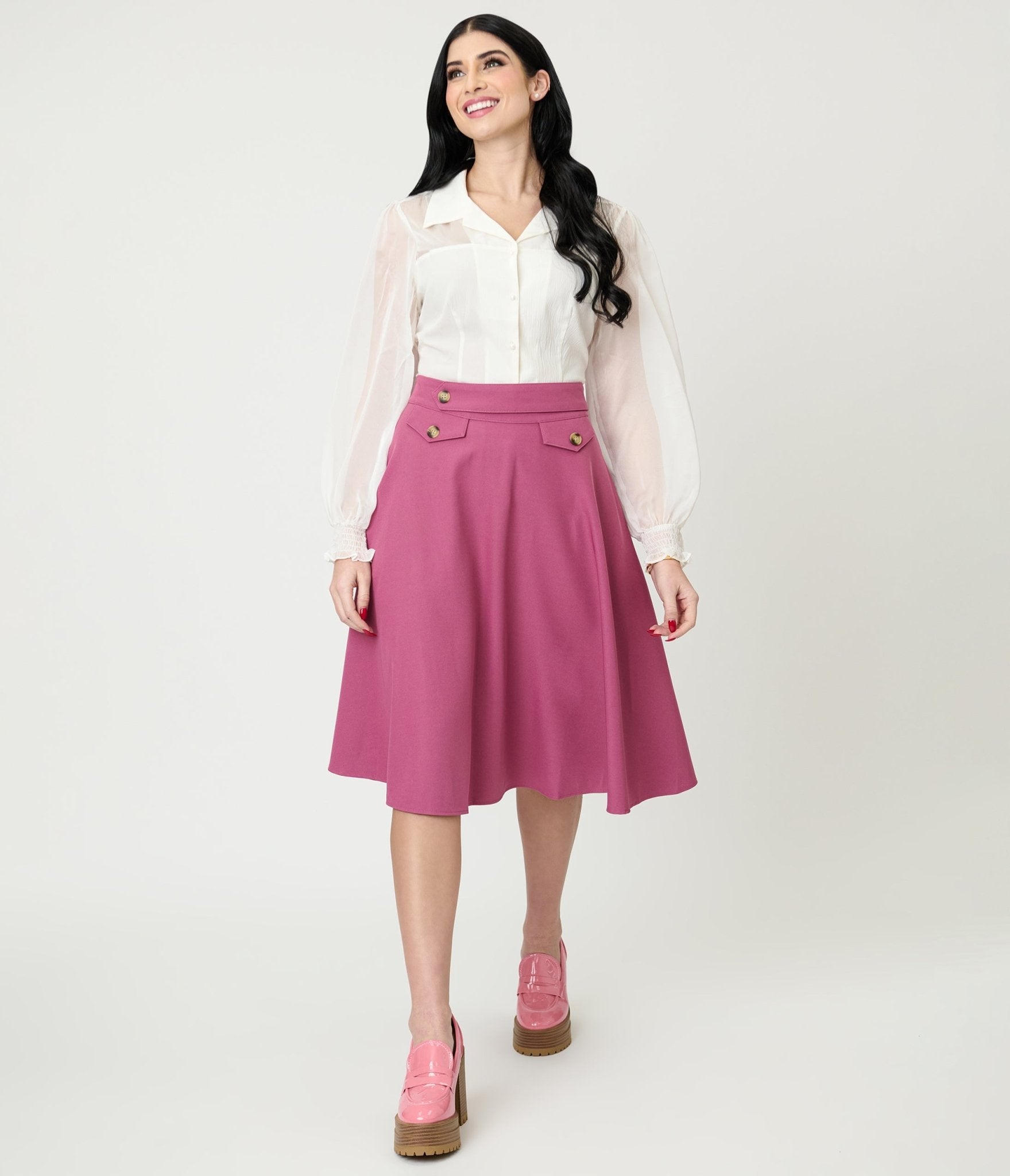 Banned White Bonnie Blouse - Unique Vintage - Womens, TOPS, SHIRTS