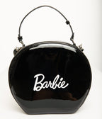 Barbie x Unique Vintage 1960s Black Leatherette Circle Bag - Unique Vintage - Womens, ACCESSORIES, HANDBAGS