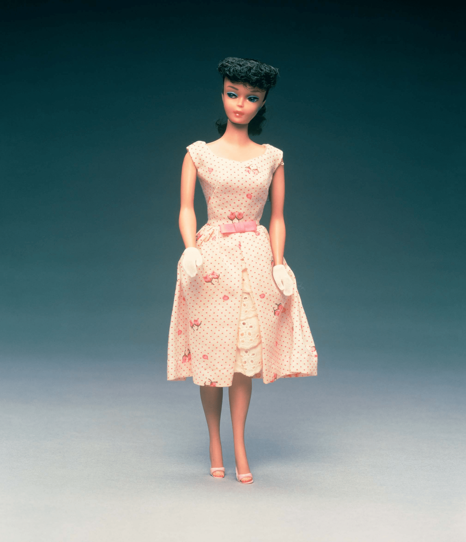Barbie x Unique Vintage 1960s Pink Rosebud Garden Party Swing Dress - Unique Vintage - Womens, DRESSES, SWING