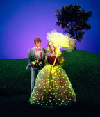 Barbie x Unique Vintage 1980s Pink Light Up Dream Glow Swing Dress - Unique Vintage - Womens, DRESSES, SWING
