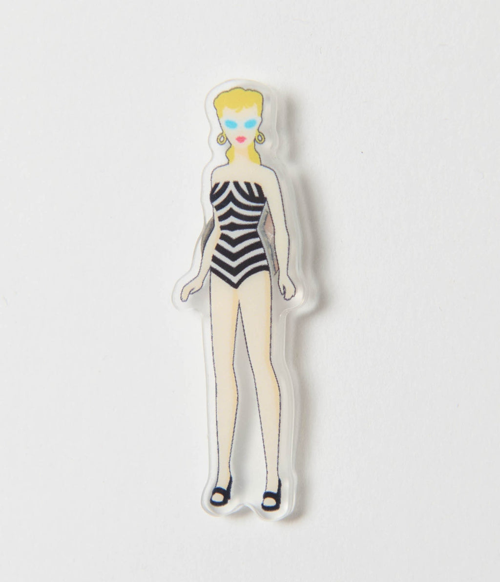 Barbie™ x Unique Vintage Classic Barbie Icon Enamel Pin - Unique Vintage - Womens, ACCESSORIES, JEWELRY