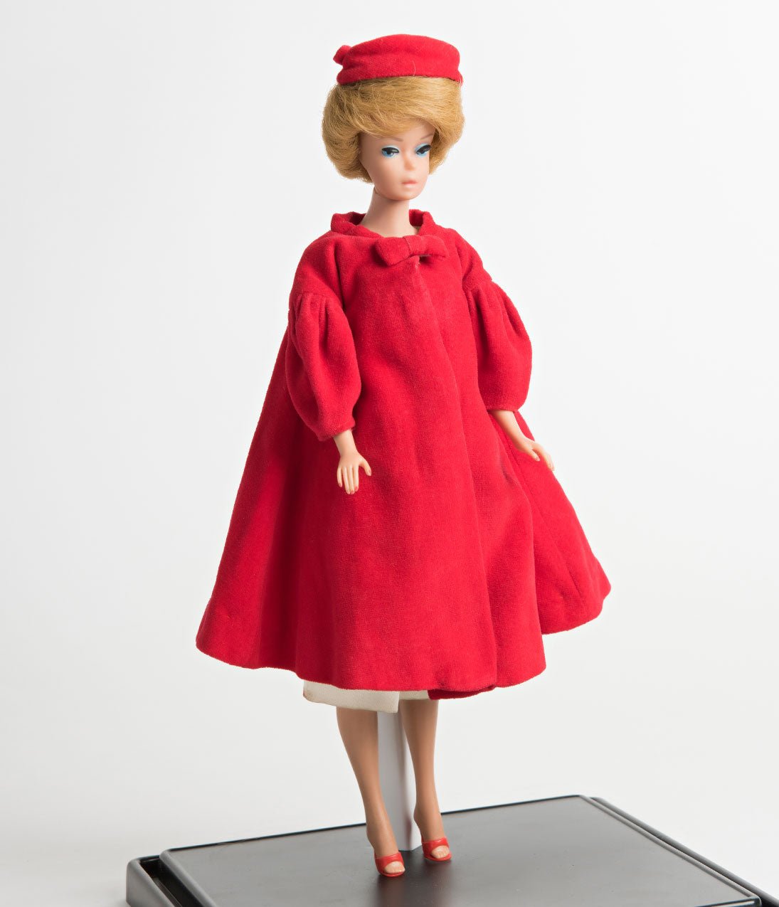 Barbie x Unique Vintage Plus Size 1960s Style Red Flare Swing Coat - Unique Vintage - Womens, TOPS, OUTERWEAR
