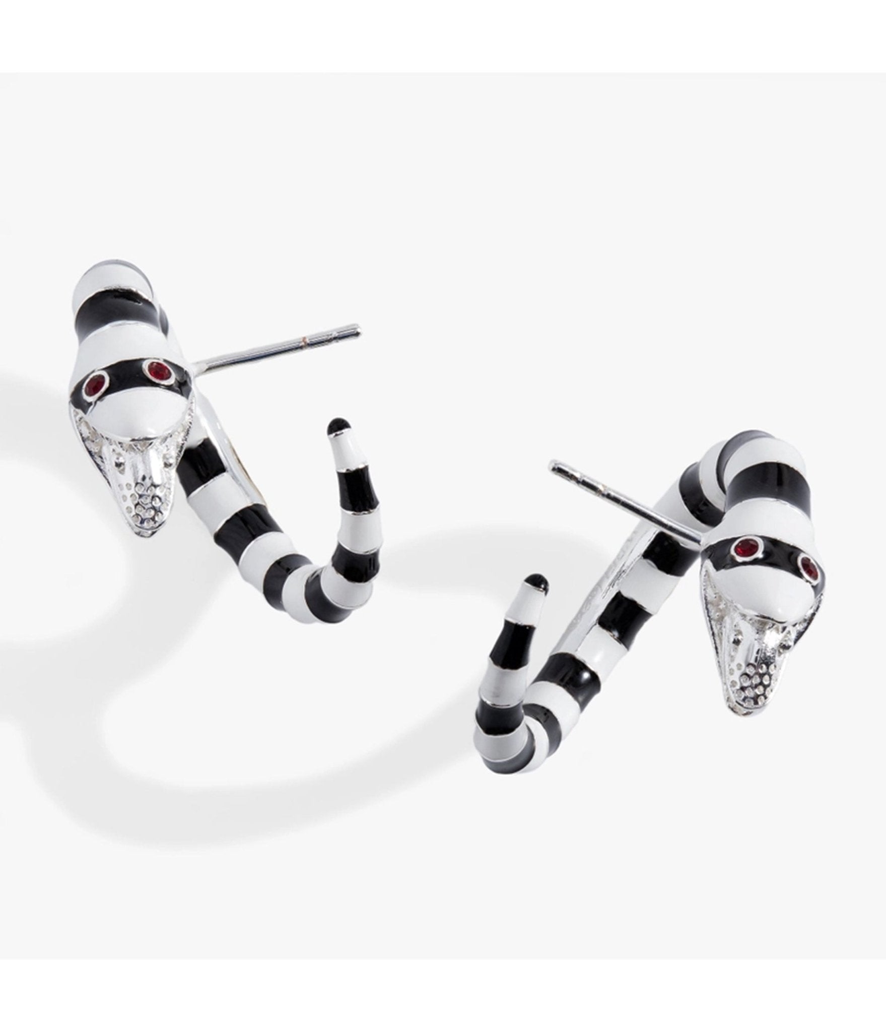 Beetlejuice Sandworm Loop Earrings - Unique Vintage - Womens, ACCESSORIES, JEWELRY