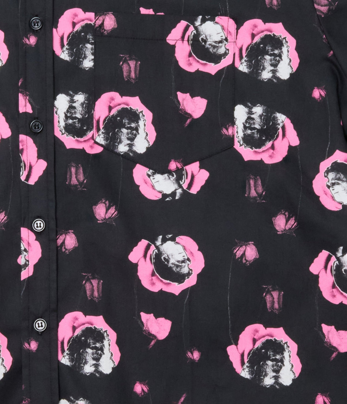Beetlejuice x Unique Vintage Plus Size Black & Pink Adam & Barbara Mens Button Up Shirt - Unique Vintage - Mens, TOPS, SHIRTS