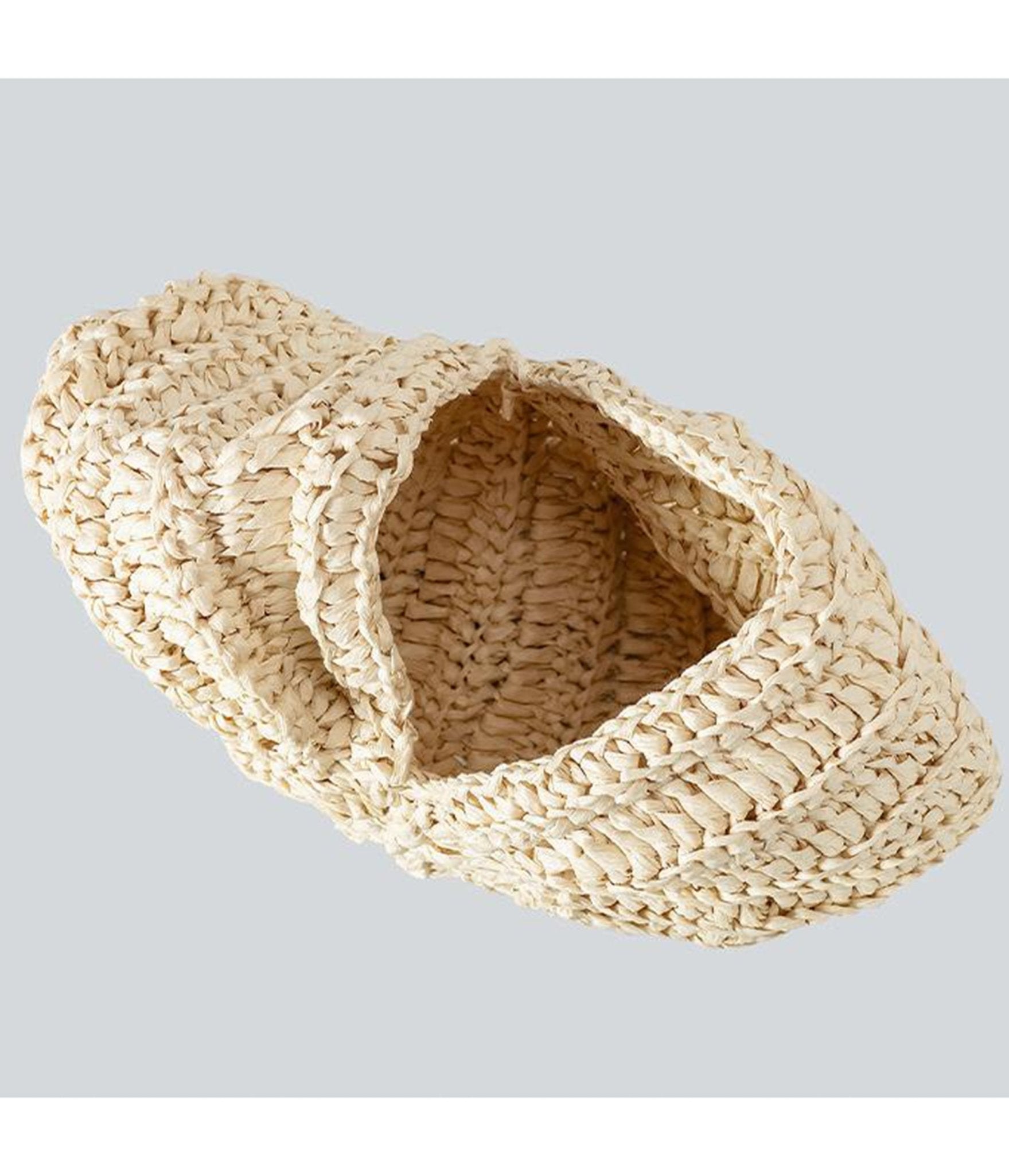 Beige Conch Shell Straw Clutch - Unique Vintage - Womens, ACCESSORIES, HANDBAGS
