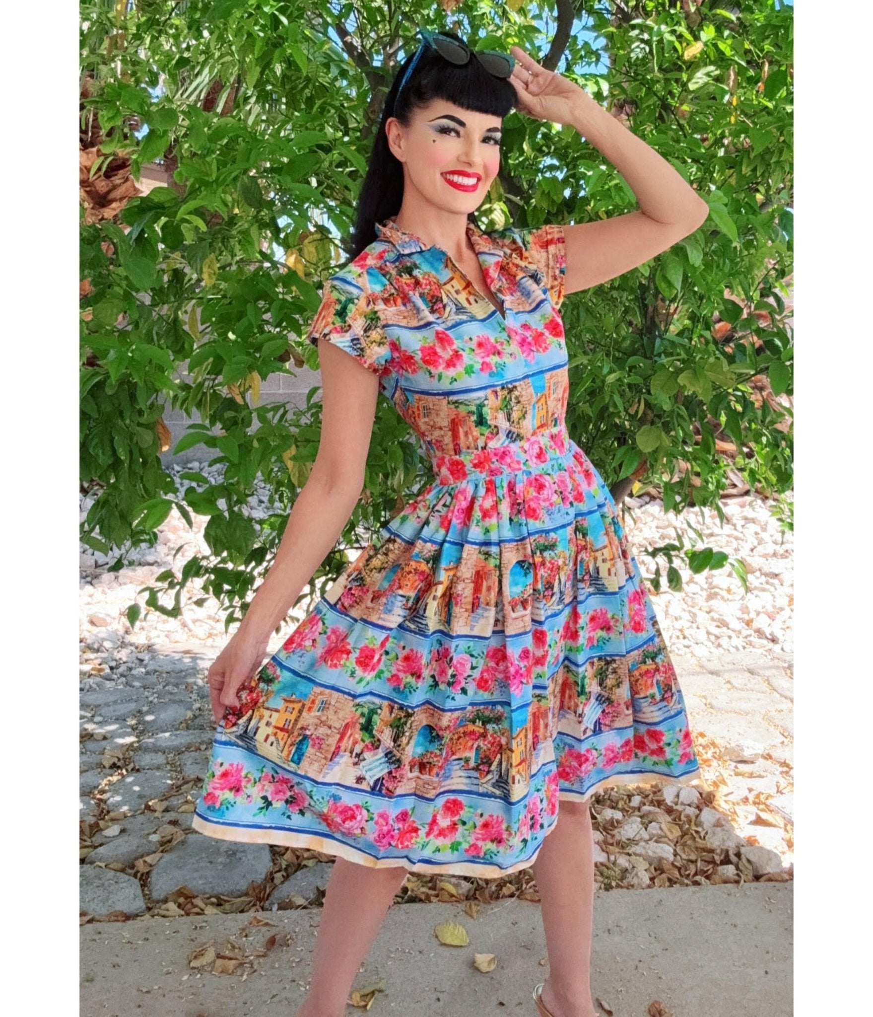 Bernie Dexter Escape to the Country Kelly Dress - Unique Vintage - Womens, DRESSES, FIT AND FLARE