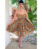 Bernie Dexter Scenic Print Chelsea Swing Dress - Unique Vintage - Womens, DRESSES, SWING