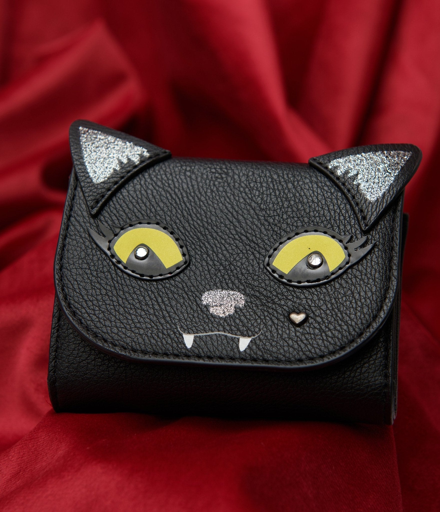 Betsey Johnson Black Cat Wallet - Unique Vintage - Womens, HALLOWEEN, ACCESSORIES