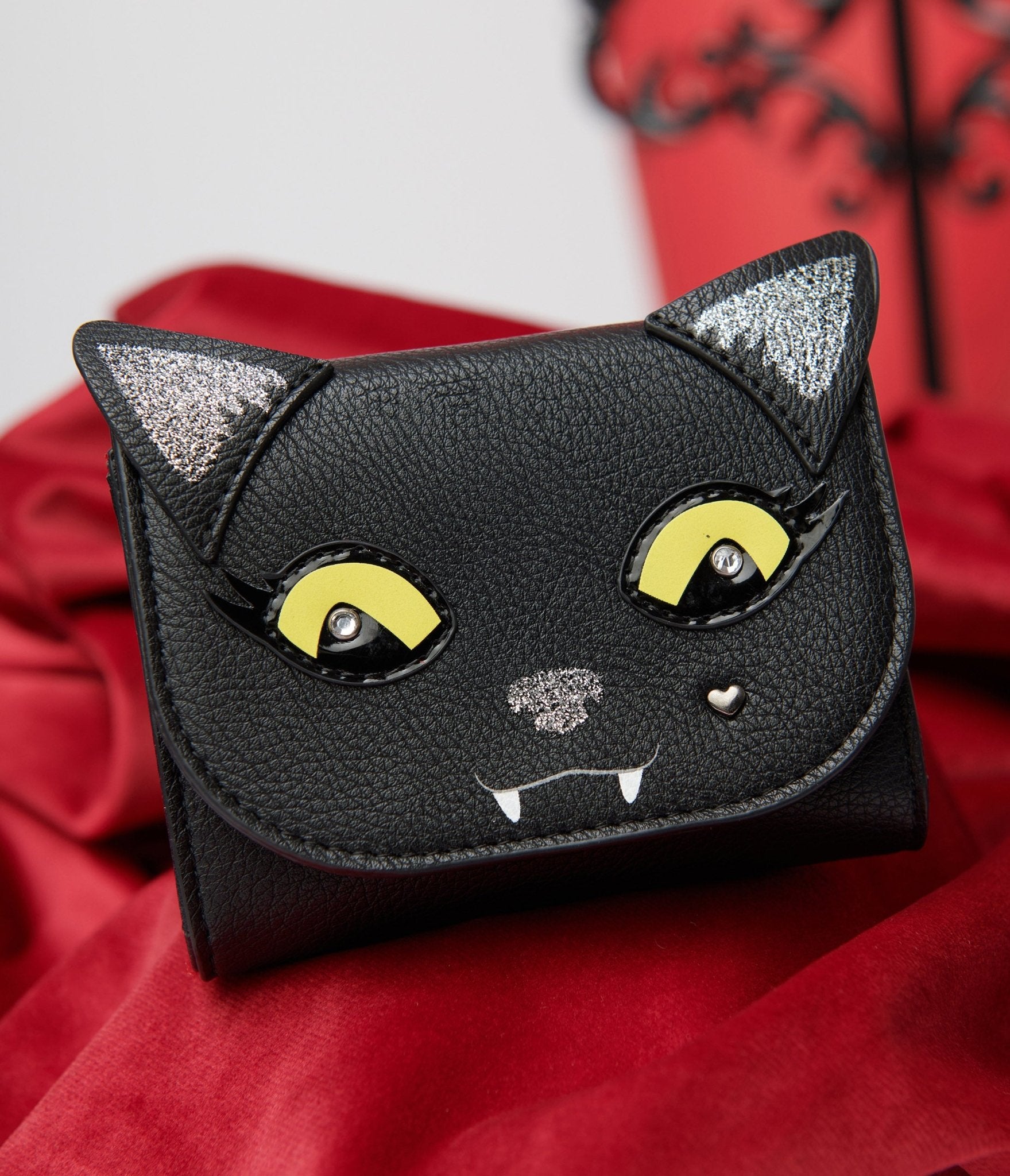 Betsey Johnson Black Cat Wallet - Unique Vintage - Womens, HALLOWEEN, ACCESSORIES