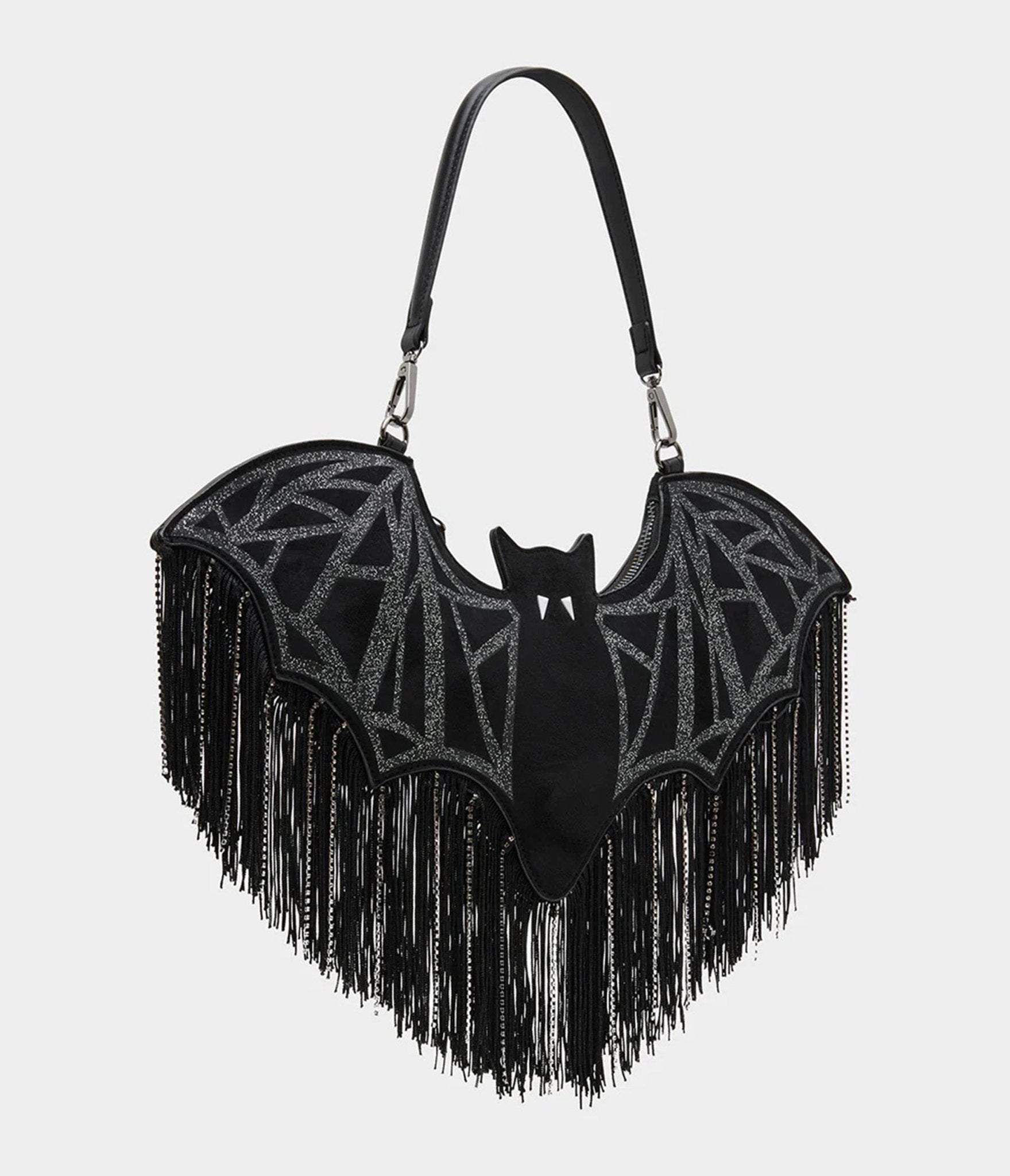 Betsey Johnson Black Wingin' It Bag - Unique Vintage - Womens, ACCESSORIES, HANDBAGS