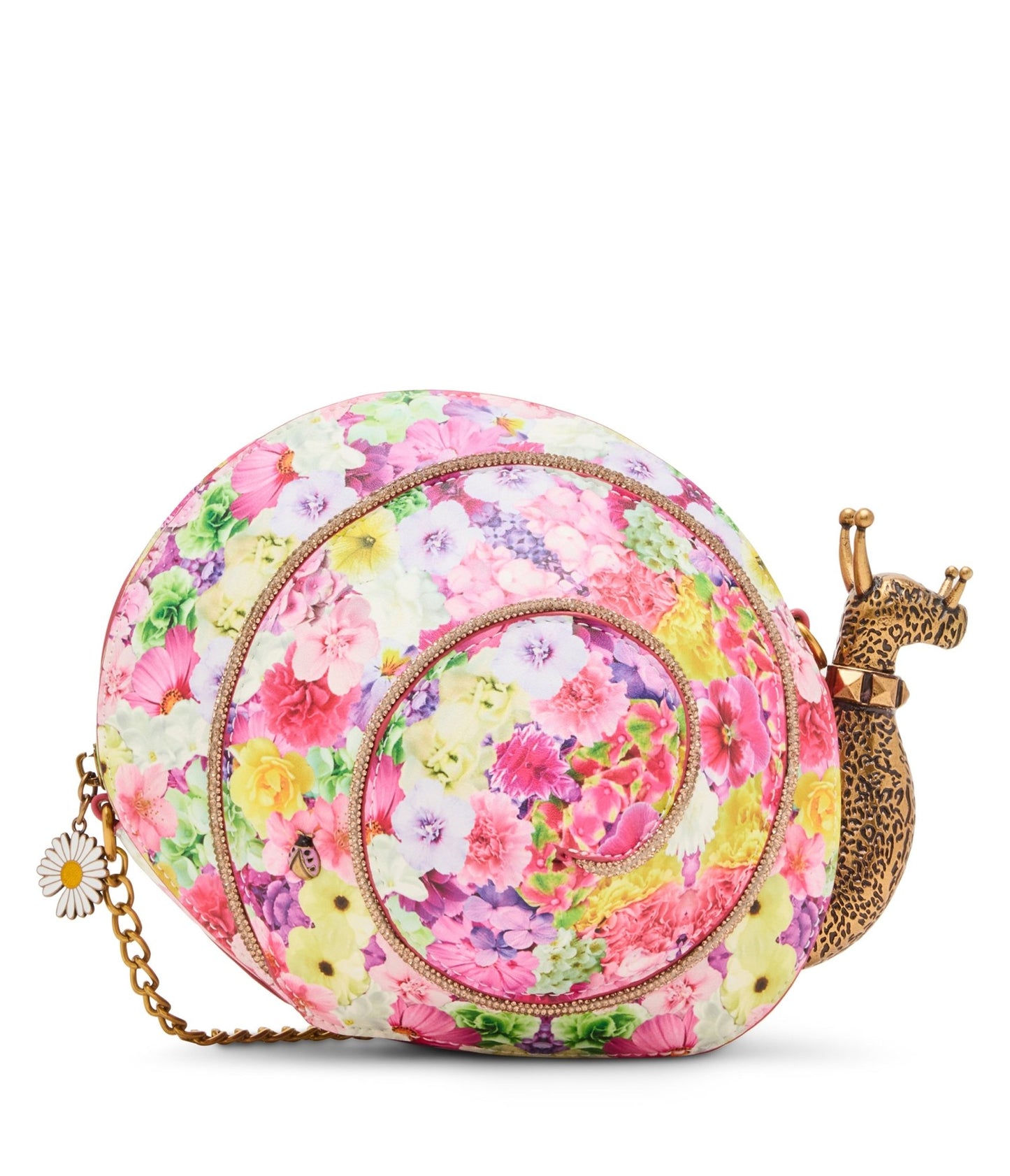 Betsey Johnson Kaleidoscope Floral Snailed It Crossbody Bag - Unique Vintage - Womens, ACCESSORIES, HANDBAGS
