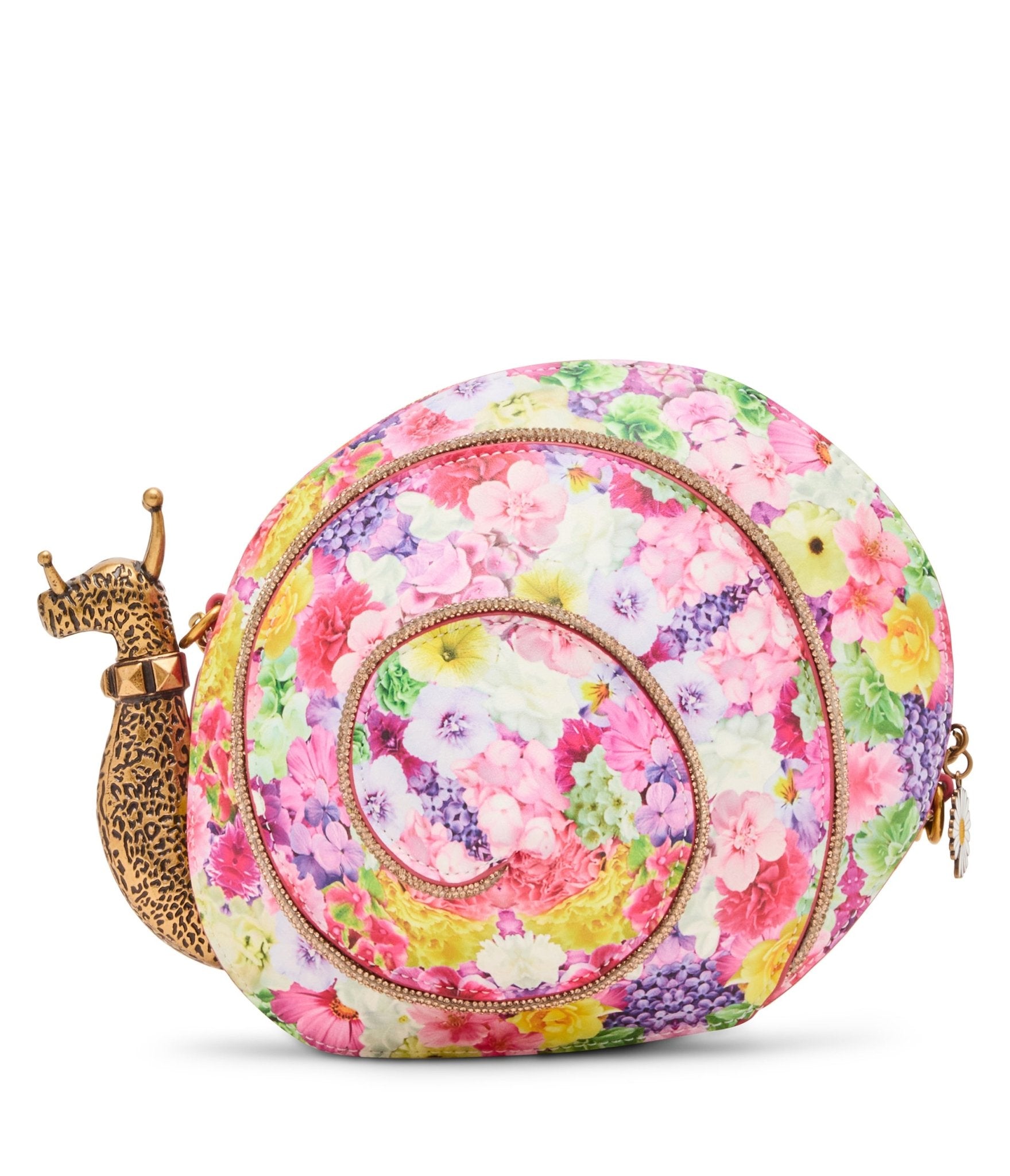 Betsey Johnson Kaleidoscope Floral Snailed It Crossbody Bag - Unique Vintage - Womens, ACCESSORIES, HANDBAGS