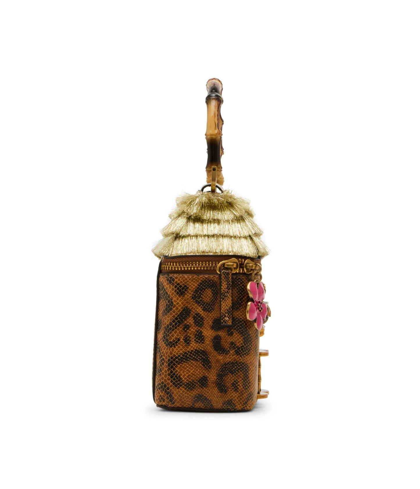 Betsey Johnson Leopard Tiki Chic Bar Crossbody Bag - Unique Vintage - Womens, ACCESSORIES, HANDBAGS