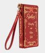 Betsey Johnson Red Naughty List Book Wristlet