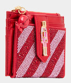 Betsey Johnson Red & Pink Stripe Nutcracker Wallet - Unique Vintage -