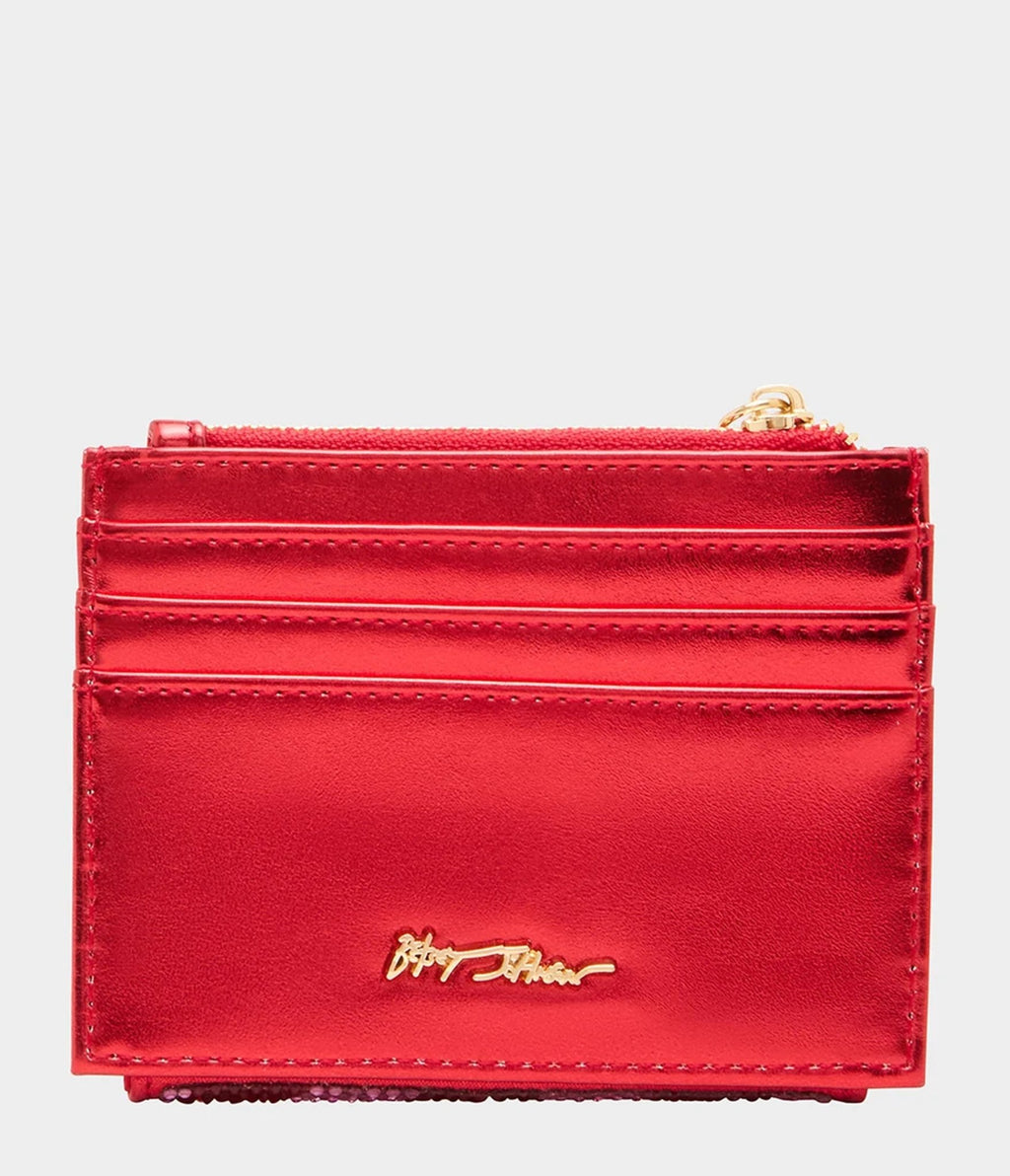 Betsey Johnson Red & Pink Stripe Nutcracker Wallet - Unique Vintage -