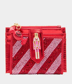 Betsey Johnson Red & Pink Stripe Nutcracker Wallet - Unique Vintage -