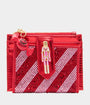 Betsey Johnson Red & Pink Stripe Nutcracker Wallet
