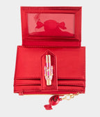 Betsey Johnson Red & Pink Stripe Nutcracker Wallet - Unique Vintage -