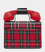 Betsey Johnson Red Plaid Rhinestone Phone Handbag - Unique Vintage - Handbags
