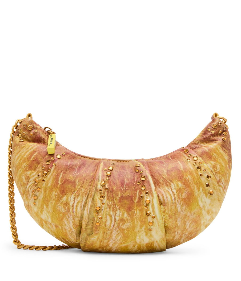 Betsey Jonhson Rise & Shine Croissant Handbag - Unique Vintage - Womens, ACCESSORIES, HANDBAGS