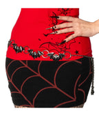 Black Bat Chain Link Belt - Unique Vintage - Womens, ACCESSORIES, BELTS